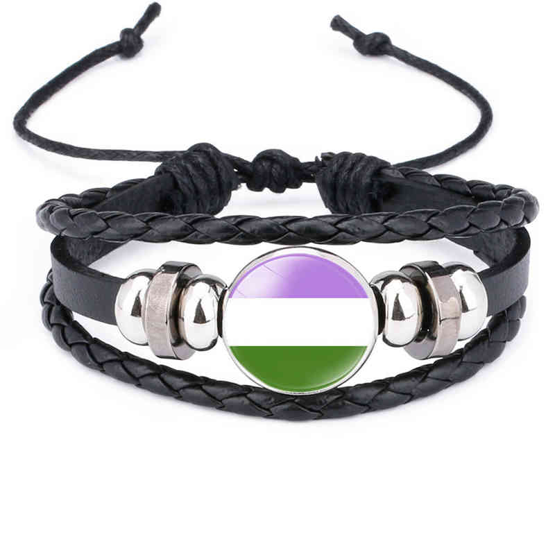 Lgbt Pride Apparel Rainbow Bracelet Bisexual Pansexual Charms Gifts Accessories Men Couple Gay Lesbian Friendship Unisex Jewelry