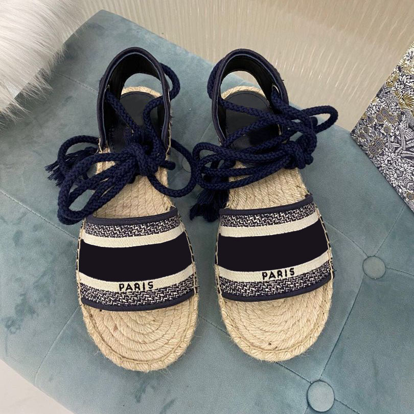 summer women platform casual Sandals slides slippers fashion ladies Alphabet fisherman shoes Leather woman shoe Hemp rope grass Lace up woven sandal with box
summer women platform casual Sandals slides slippers fashion ladies Alphabet fisherman shoes Leather woman shoe Hemp rope grass Lace up woven sandal with box