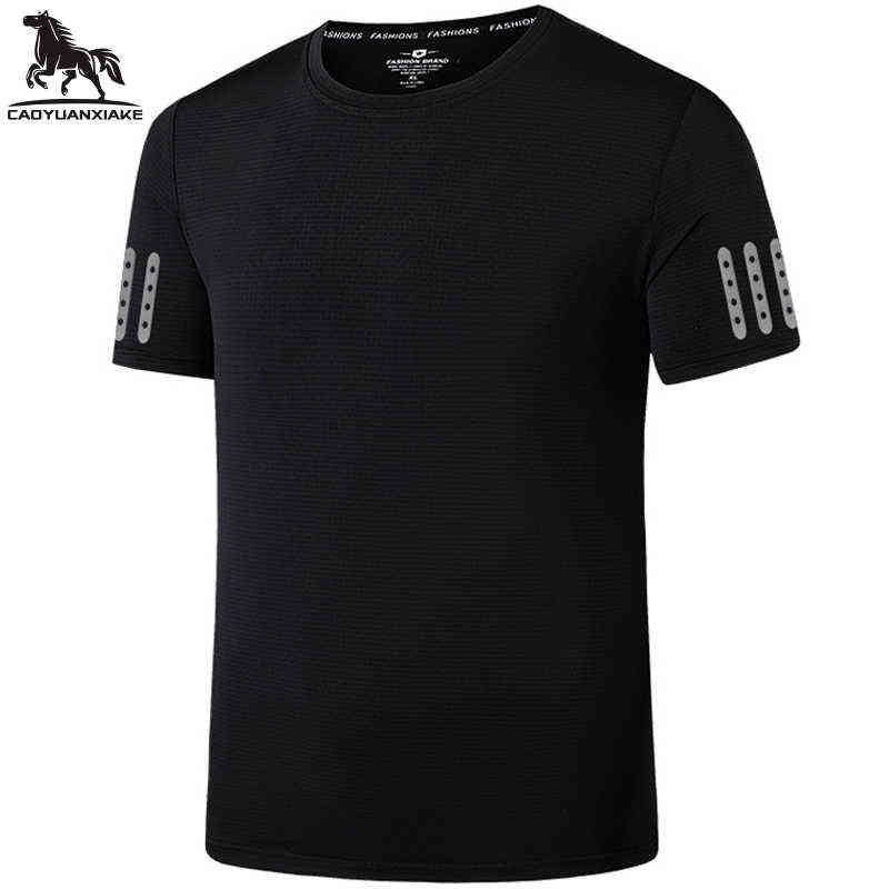 t-shirt men L-6XL 7XL 8XL summer new ice silk short sleeve mens stretch t-shirt printing T-shirt Men's casual high quality Top13 Y220214