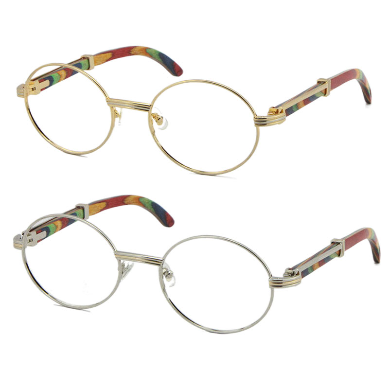 Wholesale Wood glasses frames 7550178 Round Metal Eyeglasses eyeglass female women silver gold frame C Decoration Eyewear Size:55-22-135mm
Wholesale Wood glasses frames 7550178 Round Metal Eyeglasses eyeglass female women silver gold frame C Decoration Eyewear Size:55-22-135mm