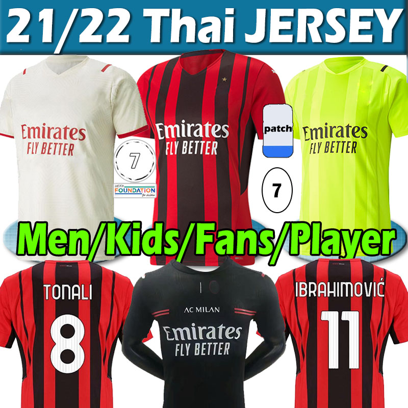 2021 2022 AC jersey milan Rossoneri Fans Player version soccer jerseys 21/22 IBRAHIMOVIC TONALI REBIC M.MAIGNAN ROMAGNOLI ÇALHANOGLU football shirts men kid Uniformi, 20 21 home
2021 2022 AC jersey milan Rossoneri Fans Player version soccer jerseys 21/22 IBRAHIMOVIC TONALI REBIC M.MAIGNAN ROMAGNOLI ÇALHANOGLU football shirts men kid Uniformi, 20 21 home