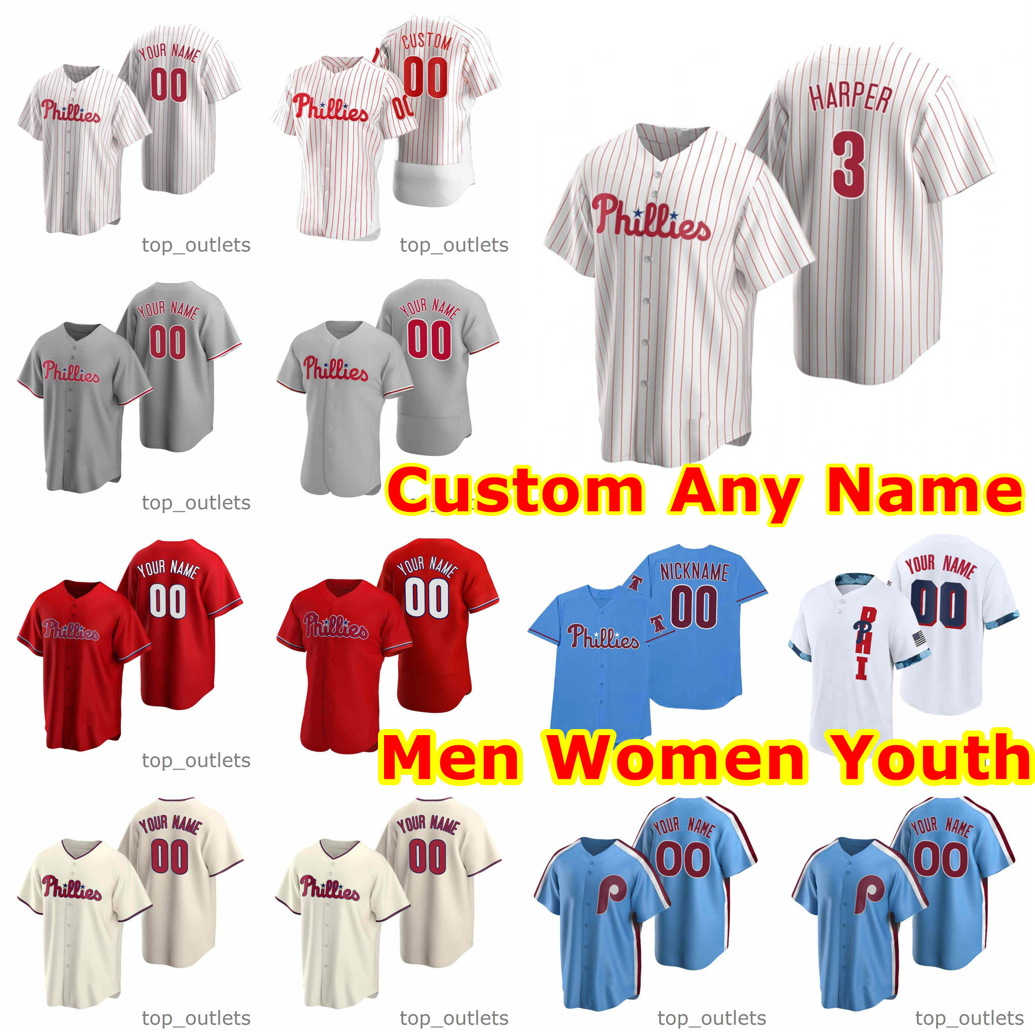 Philadelphia Phillies Baseball Jerseys Bryce Harper Jersey Rhys Hoskins Aaron Nola Mike Schmidt J.T. Realmuto Didi Gregorius Andrew Knapp Cu, Blue;black
Philadelphia Phillies Baseball Jerseys Bryce Harper Jersey Rhys Hoskins Aaron Nola Mike Schmidt J.T. Realmuto Didi Gregorius Andrew Knapp Cu, Blue;black