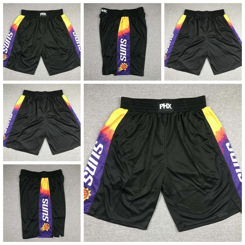 Nba's basketball shorts Phoenix's Suns's teams salute Embroidered made of fine fabric, Black
Nba's basketball shorts Phoenix's Suns's teams salute Embroidered made of fine fabric, Black