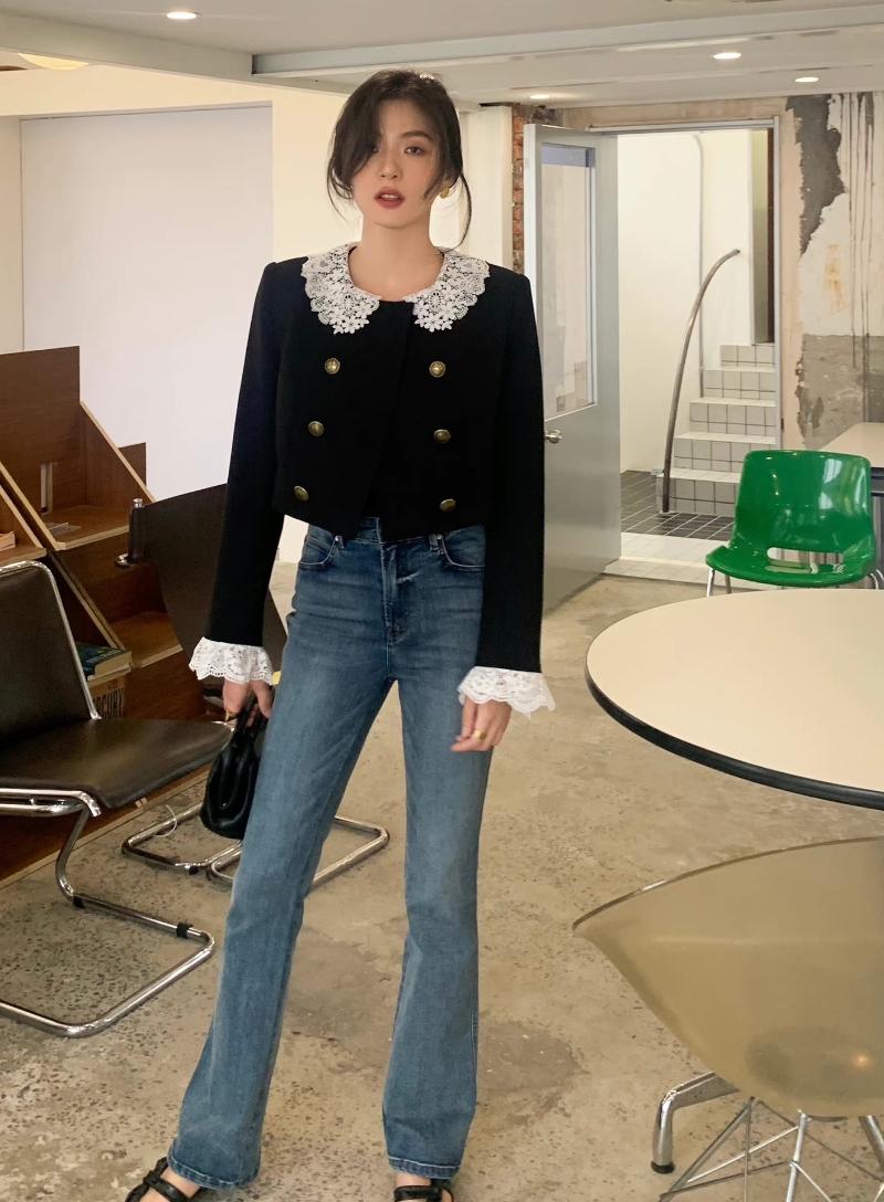 Women's Jackets 2022SS Spring Luxury Women High Quality Lace Collar 100% Wool Black Short Jacket Coat Female Chic Outerwear Gdnz 12.02, Black;brown
Women's Jackets 2022SS Spring Luxury Women High Quality Lace Collar 100% Wool Black Short Jacket Coat Female Chic Outerwear Gdnz 12.02, Black;brown