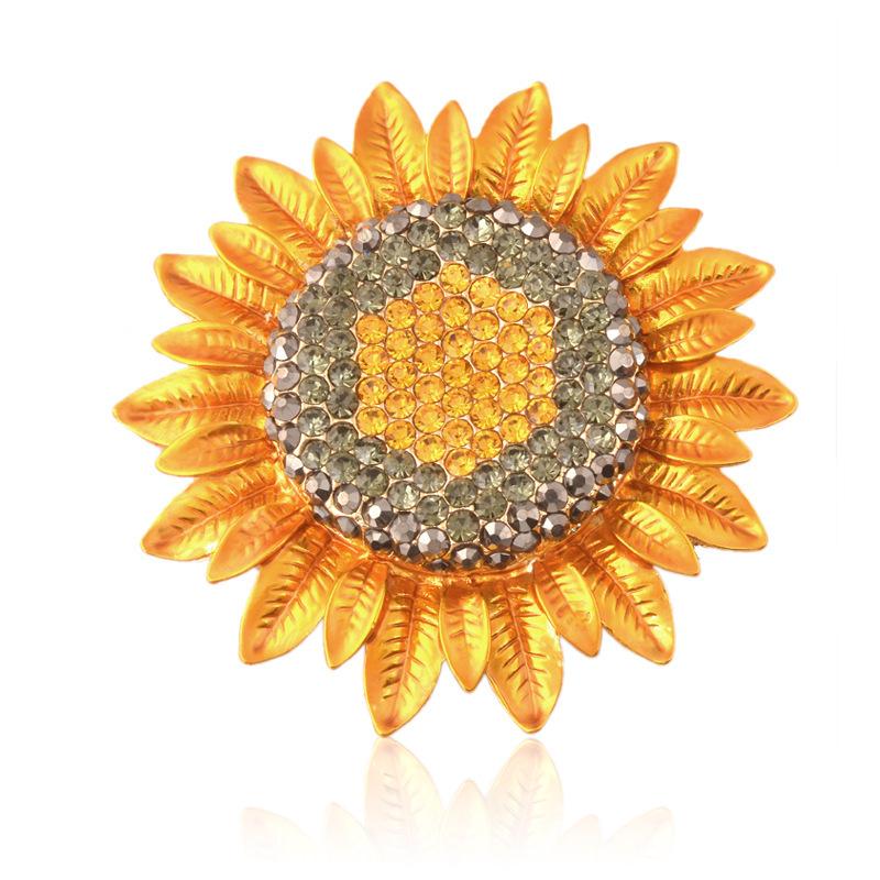 Pins, Brooches Flower Brooch Sunflower Plant Rhinestone Christmas Jewellery Gift For Women Dress Belt Jumpsuit Scarf Pin Badge Broach
Pins, Brooches Flower Brooch Sunflower Plant Rhinestone Christmas Jewellery Gift For Women Dress Belt Jumpsuit Scarf Pin Badge Broach
