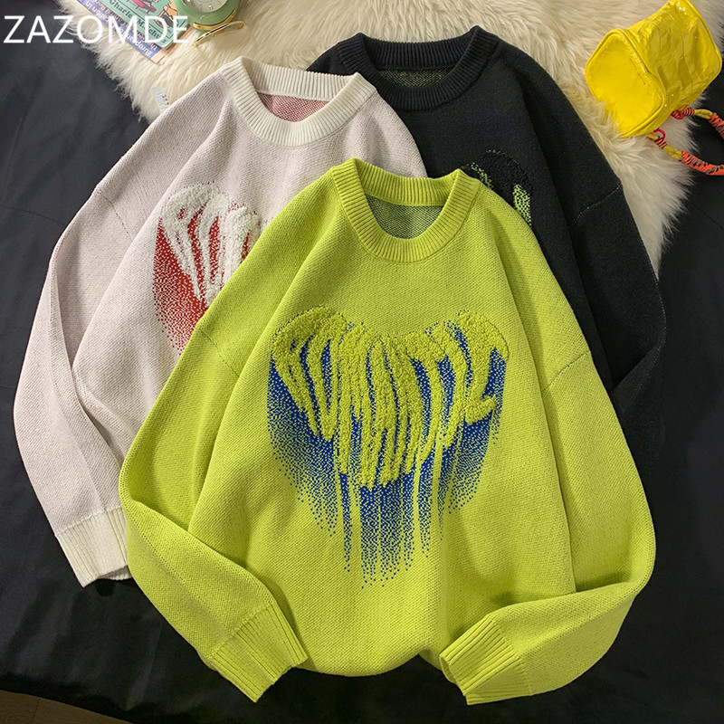 ZAZMODE Sweater Men New Arrivals Harajuku Streetwear Winter Couple Model Love Heart Shape Fashion Hip Hop Oversized Sweaters, Green
ZAZMODE Sweater Men New Arrivals Harajuku Streetwear Winter Couple Model Love Heart Shape Fashion Hip Hop Oversized Sweaters, Green