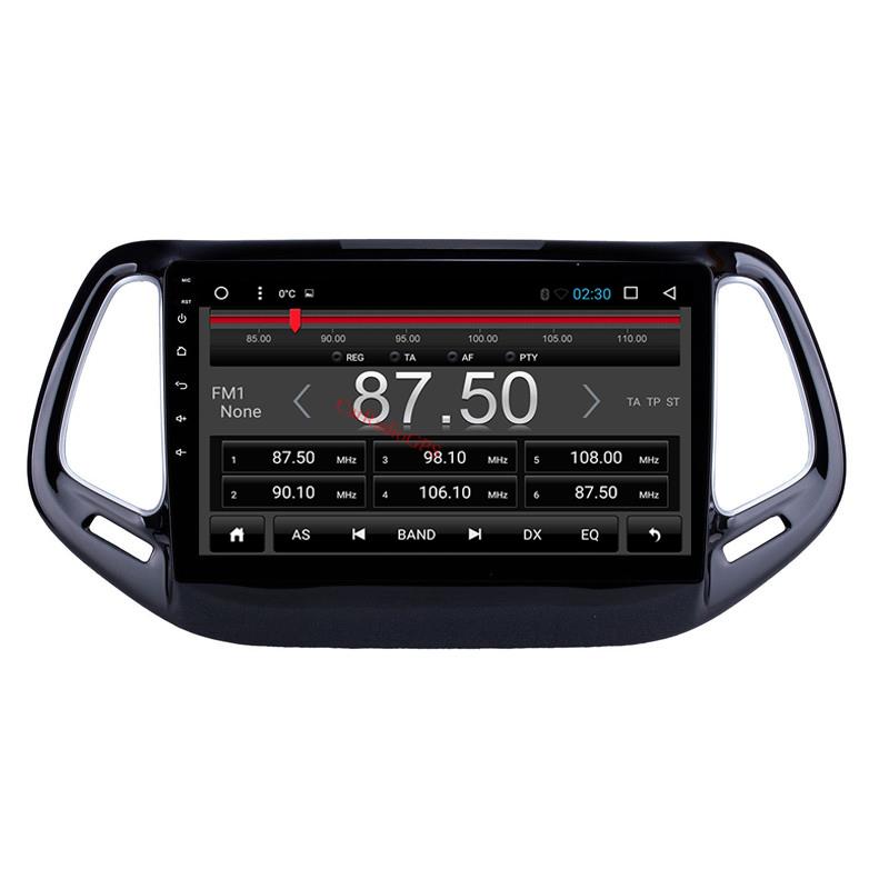 car dvd Player GPS Navigation system for Jeep Compass-2017 with USB support Steering Wheel Control 10.1 inch Android