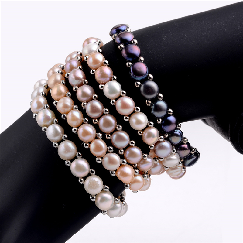 Freshwater Pearl Beaded Strands Bracelet Women Girls Jewelry Stretch Elastic Bracelets Single Strand Genuine Natural Pearls 5 Pieces
Freshwater Pearl Beaded Strands Bracelet Women Girls Jewelry Stretch Elastic Bracelets Single Strand Genuine Natural Pearls 5 Pieces