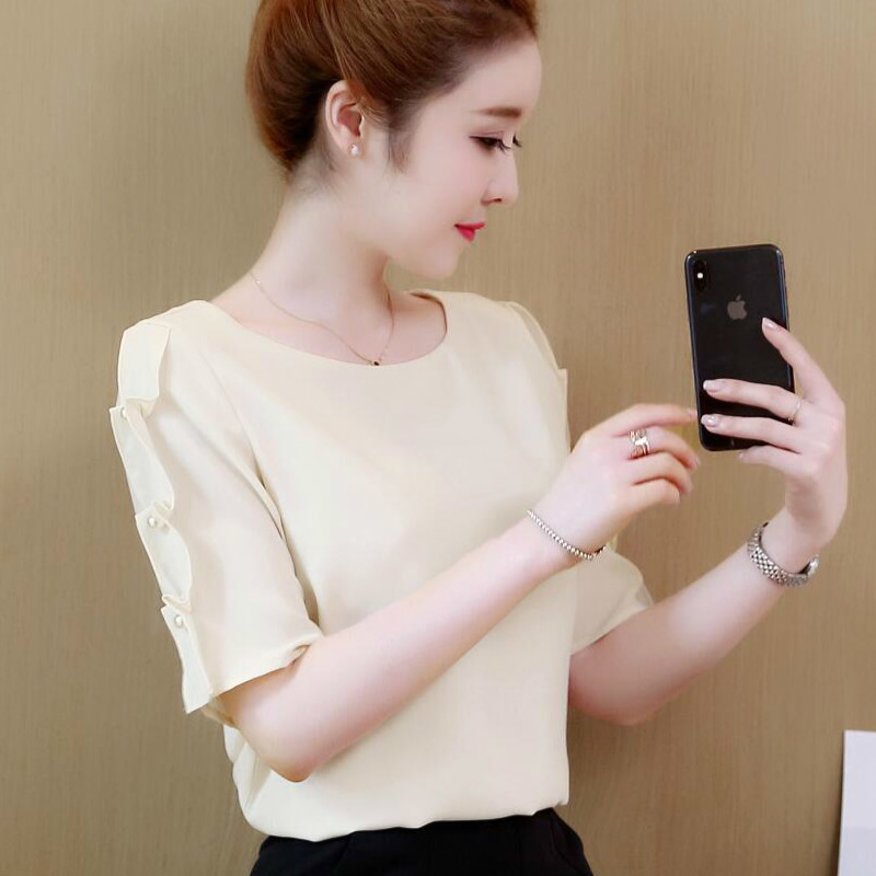 womens tops and blouses chiffon blouse plus size women blusas femininas elegante shirt streetwear 2834 50 210427
