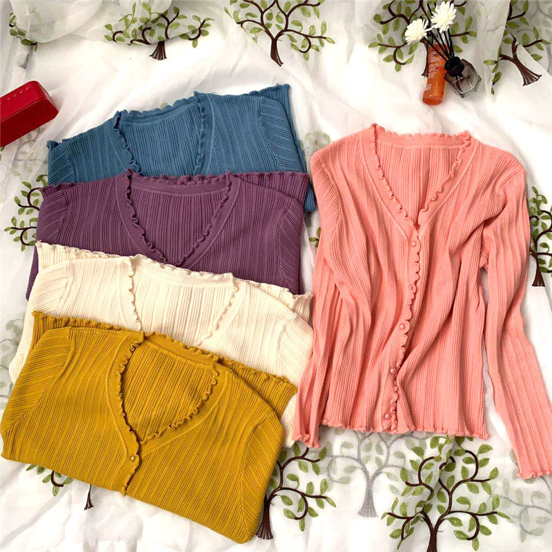 Autumn Winter Fashion Ruched Knitted Cardigans Sweater Women V-neck Office Lady Thick Solid 210520, Yellow
Autumn Winter Fashion Ruched Knitted Cardigans Sweater Women V-neck Office Lady Thick Solid 210520, Yellow