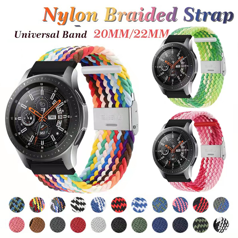 20mm 22mm Braided Nylon Loop Strap watchBand for Samsung Galaxy watch 3 46mm iwatch 38mm 42mm active 2 40mm 44mm Gear S3 bracelet Huawei GT2 Pro Band
20mm 22mm Braided Nylon Loop Strap watchBand for Samsung Galaxy watch 3 46mm iwatch 38mm 42mm active 2 40mm 44mm Gear S3 bracelet Huawei GT2 Pro Band