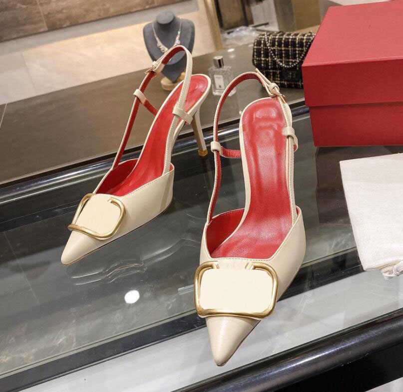 new temperament women high heel sandal 8cm thin heel red wedding shoes Genuine Leather metal buckle Single shoes sexy pointed toe, Black
new temperament women high heel sandal 8cm thin heel red wedding shoes Genuine Leather metal buckle Single shoes sexy pointed toe, Black