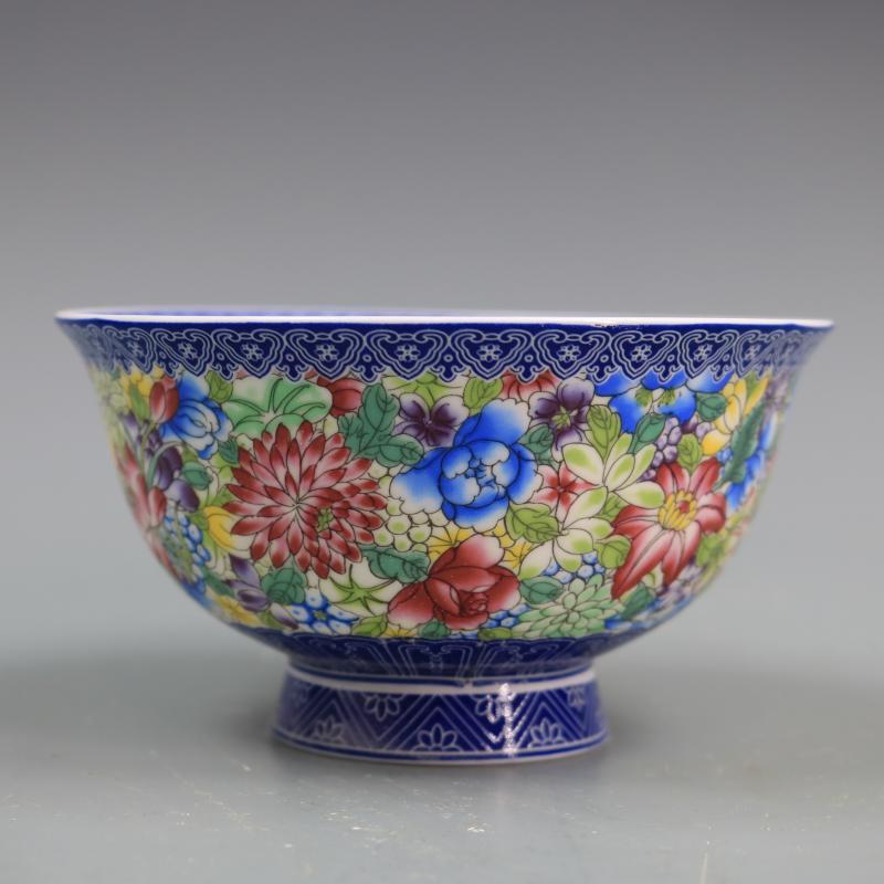 Qing Dynasty Qianlong Blue And White Enamel Color Pastel Small Flowers Pattern Bowl Household Goods Antique Porcelain Bowls
Qing Dynasty Qianlong Blue And White Enamel Color Pastel Small Flowers Pattern Bowl Household Goods Antique Porcelain Bowls