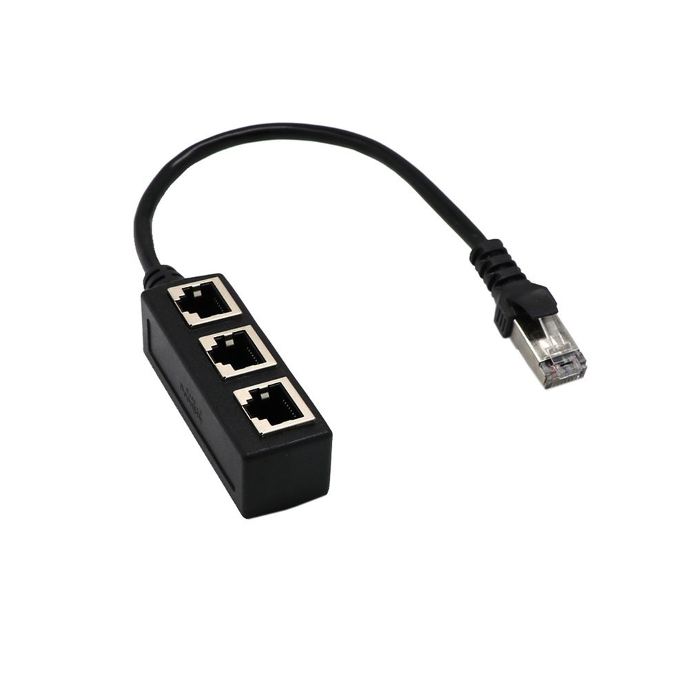 Splitter Ethernet RJ45 Cable Adapter 1 Male to 2/3 Female Port Lan Network Connector Wire Ethernet RJ45 Cable Adapter