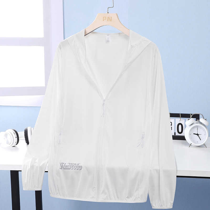 Summer Thin Skin Coats Men Breathable Nylon Sun Protection Ultra-Light Hooded Windbreaker Jacket Men Sportswear Casual Outwear 211009