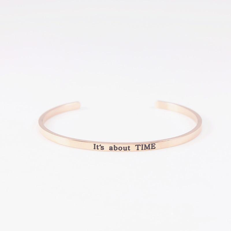 Styles Stainless Steel Rose Gold For Women Inspirational Mantra Bracelet Jewelry Party Gift Drop Bangle
Styles Stainless Steel Rose Gold For Women Inspirational Mantra Bracelet Jewelry Party Gift Drop Bangle