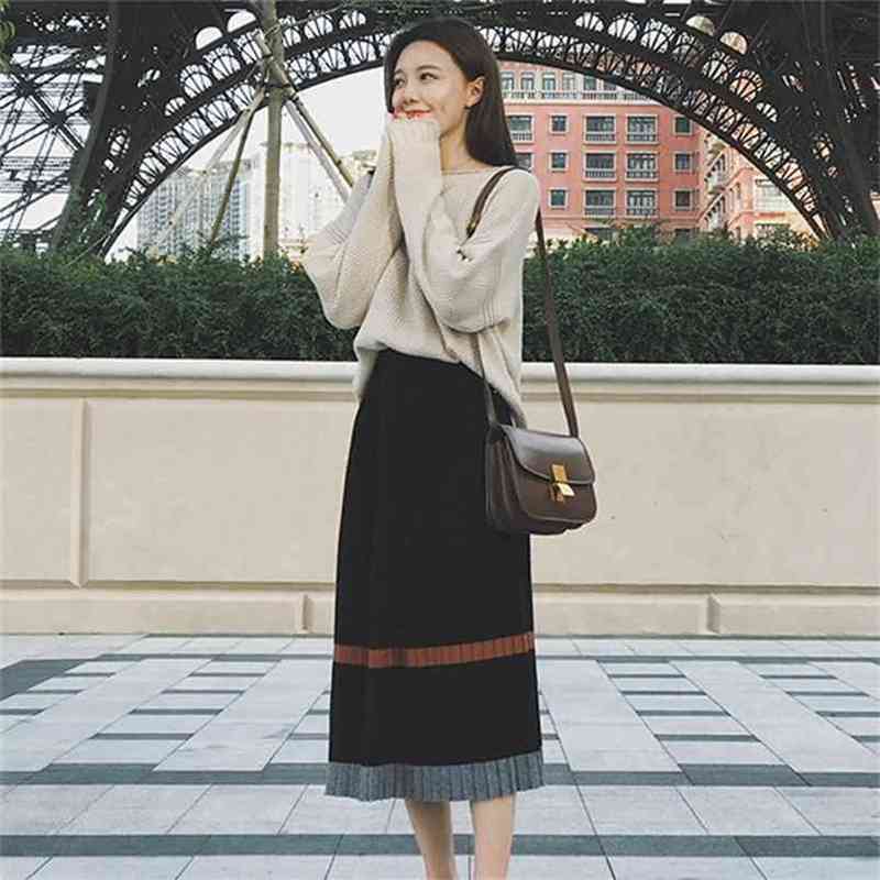 Knitted Sweater and Skirt Two Piece Set Women Autumn Slim Fit Crop Tops Skirts 2 Sets s Outfits 210603, Suit
Knitted Sweater and Skirt Two Piece Set Women Autumn Slim Fit Crop Tops Skirts 2 Sets s Outfits 210603, Suit