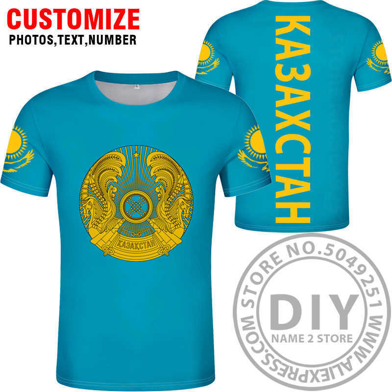 KAZAKHSTAN t shirt diy free custom made name number kaz t-shirt nation flag kz russian kazakh country college print clothes X0602, Style 1
KAZAKHSTAN t shirt diy free custom made name number kaz t-shirt nation flag kz russian kazakh country college print clothes X0602, Style 1
