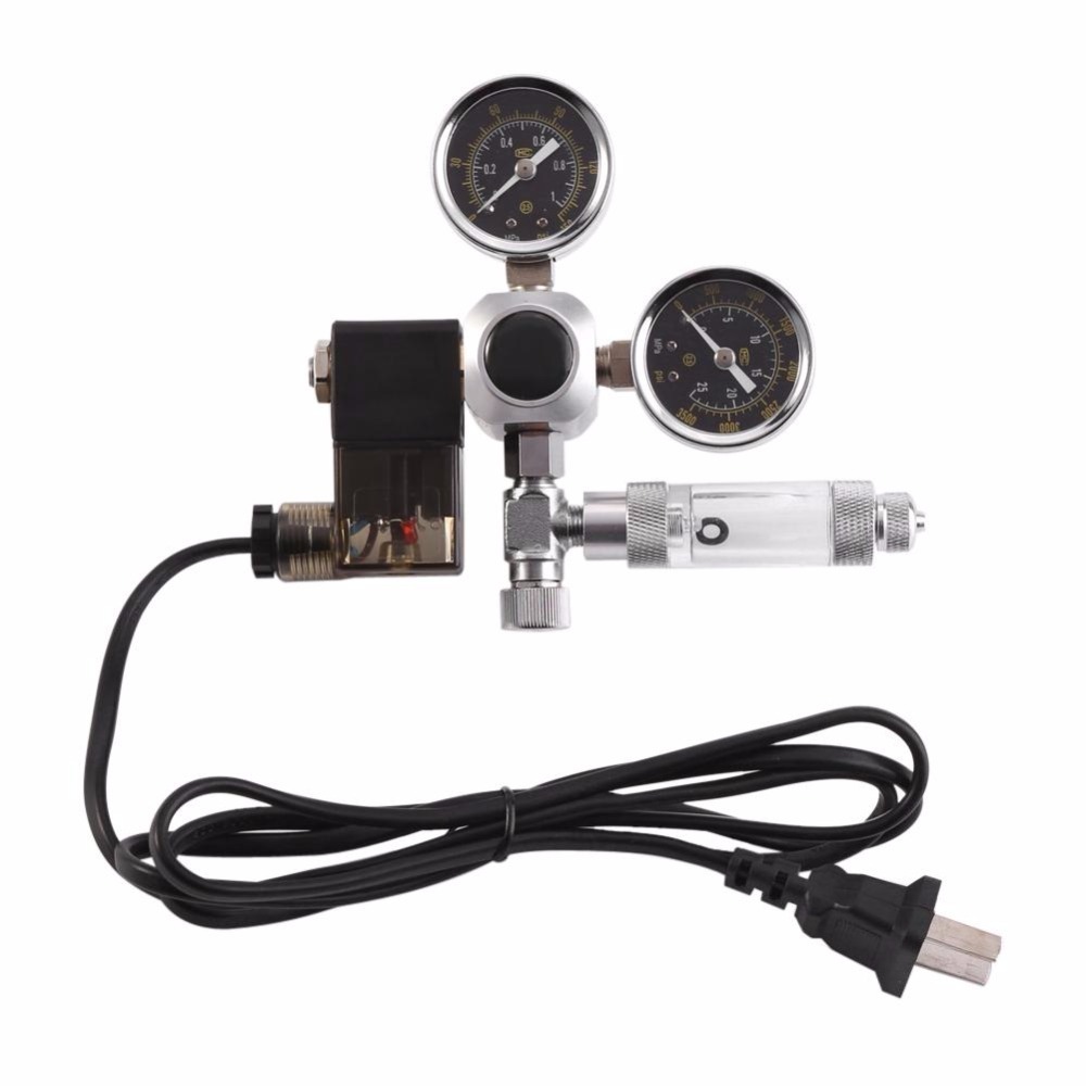 Aquarium System Dual Gauge CO2 Pressure Regulator Bubble Counter Solenoid Valve 220V Aquarium Bubble Counter CO2 Control (EU/US) Y200106, White
Aquarium System Dual Gauge CO2 Pressure Regulator Bubble Counter Solenoid Valve 220V Aquarium Bubble Counter CO2 Control (EU/US) Y200106, White