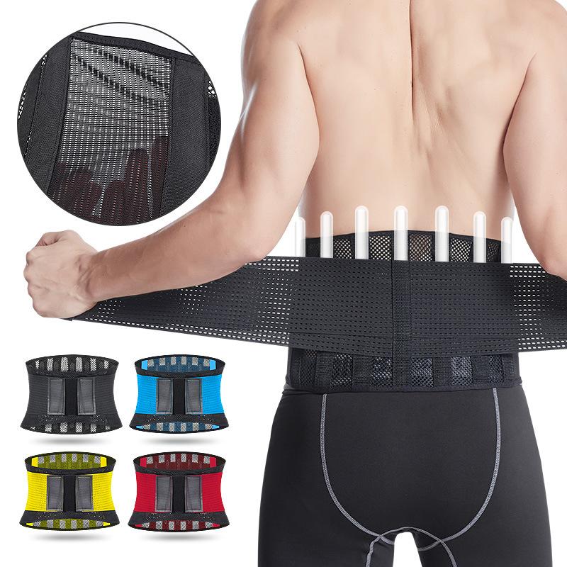Waist Support Gym Lumbar Trimmer Breathable Lower Back Brace For Pain Relief Fitness Weightlifting Posture Corrector -40, Black;gray
Waist Support Gym Lumbar Trimmer Breathable Lower Back Brace For Pain Relief Fitness Weightlifting Posture Corrector -40, Black;gray