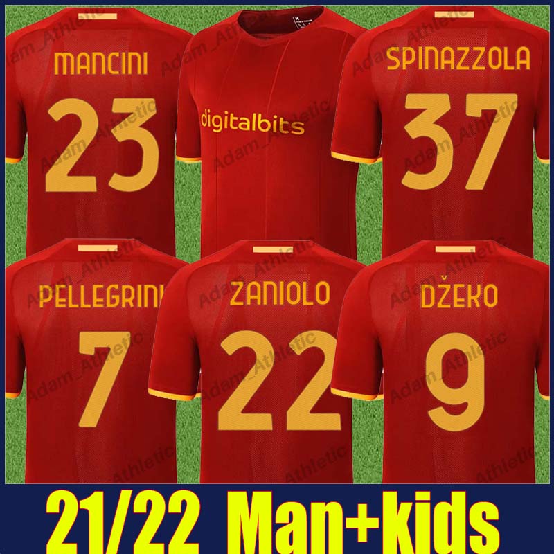 ROMA football jerseys player version La Lupa MANCINI PELLEGRINI ZANIOLO soccer jersey VERETOUT SPINAZZOLA DZEKO shirts KUMBULLA CRISTANTE SMALLING kids kit 21 22, 20 21 3rd+uel
ROMA football jerseys player version La Lupa MANCINI PELLEGRINI ZANIOLO soccer jersey VERETOUT SPINAZZOLA DZEKO shirts KUMBULLA CRISTANTE SMALLING kids kit 21 22, 20 21 3rd+uel