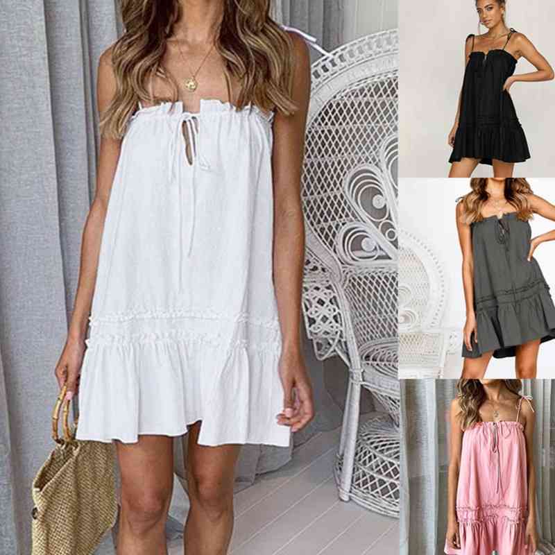 Casual White Black Mini Dress Female Square Neck Girls Summer Sundress Women Sexy Backless Spaghetti Strap Beach Dresses 210603
Casual White Black Mini Dress Female Square Neck Girls Summer Sundress Women Sexy Backless Spaghetti Strap Beach Dresses 210603