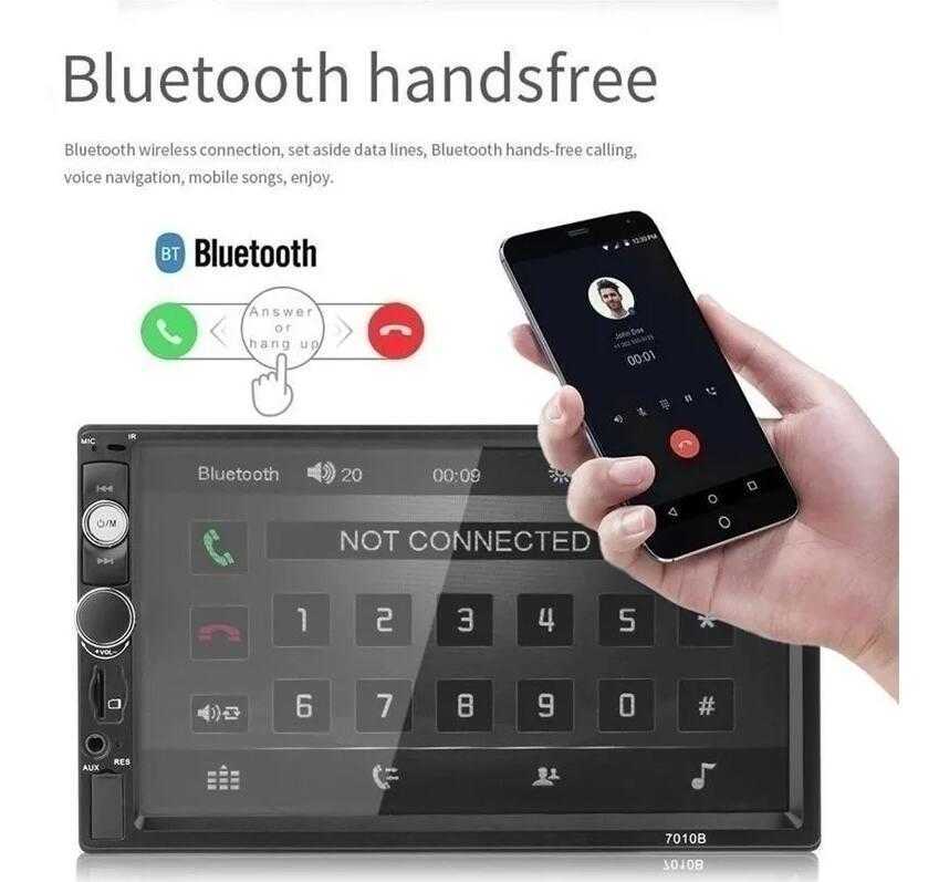 New Upgraded High-definition 7-inch Screen Car Mp5 Player Wireless Stereo Fm Radio Hd + 12 Led Camera New Arrive Car