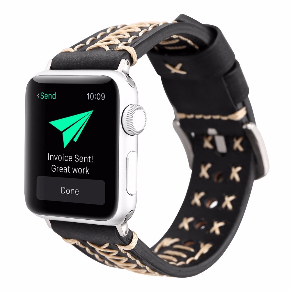 watch accessory design fashion black/brown leather watchband accessories for apple strap 38mm i band 42mm
watch accessory design fashion black/brown leather watchband accessories for apple strap 38mm i band 42mm