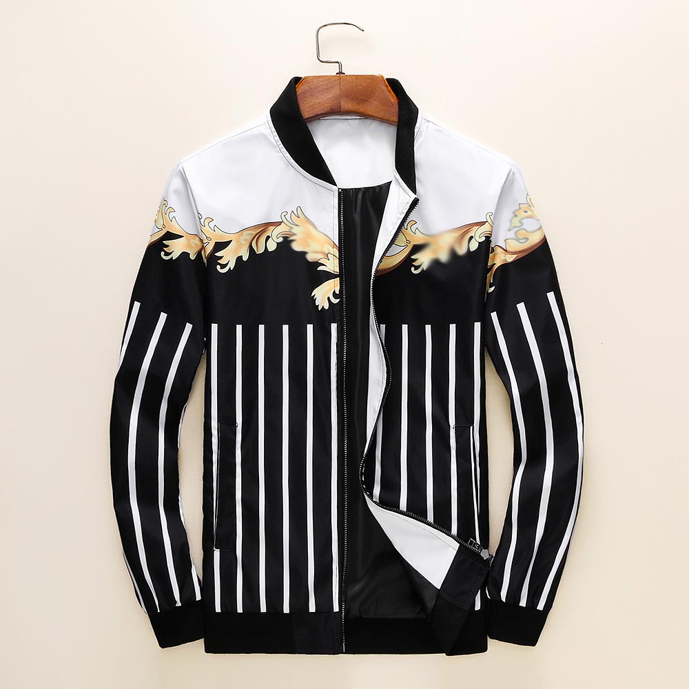 2021 Men's jackets European luxury high quality slim fashion pattern stripe M-3XL printing outerwear casual outdoor sports zippe spring autumn clothing Windbreaker, Multi
2021 Men's jackets European luxury high quality slim fashion pattern stripe M-3XL printing outerwear casual outdoor sports zippe spring autumn clothing Windbreaker, Multi