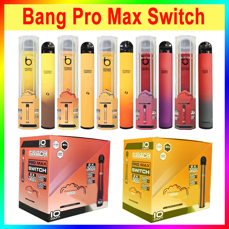 Factory Outlet Bang Pro Max Switch 2000 puffs Disposable e cigarette Vape Pen bangXXL 2 IN 1 Device 7ml Pod
Factory Outlet Bang Pro Max Switch 2000 puffs Disposable e cigarette Vape Pen bangXXL 2 IN 1 Device 7ml Pod