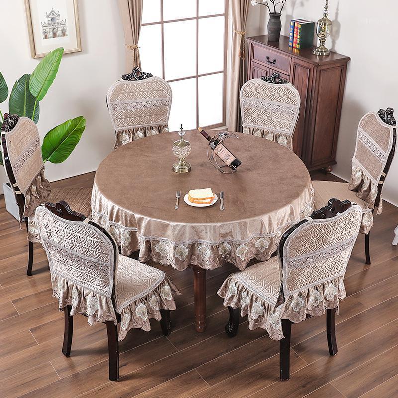 Chair Covers Luxury Round Tablecloths European Embroidery Dining Room Banquet Cushion Table Set Cover Tablecloth For Home Decor
Chair Covers Luxury Round Tablecloths European Embroidery Dining Room Banquet Cushion Table Set Cover Tablecloth For Home Decor