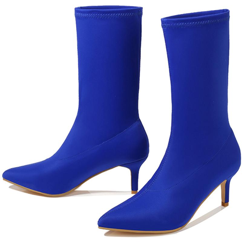 Boots Women's Pointed High Heeled Shoes Fashion Solid Color Booties Suede Ladies Zapatillas Hombre Deportiva Futbol#3, Blue
Boots Women's Pointed High Heeled Shoes Fashion Solid Color Booties Suede Ladies Zapatillas Hombre Deportiva Futbol#3, Blue