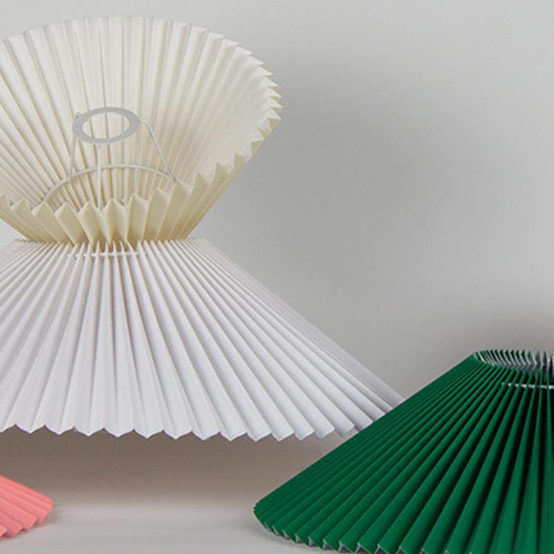 Lamp Covers Shades Japanese Style Fabric Lampshade Pleated Shade For Table Standing Floor Bedroom Decor E27