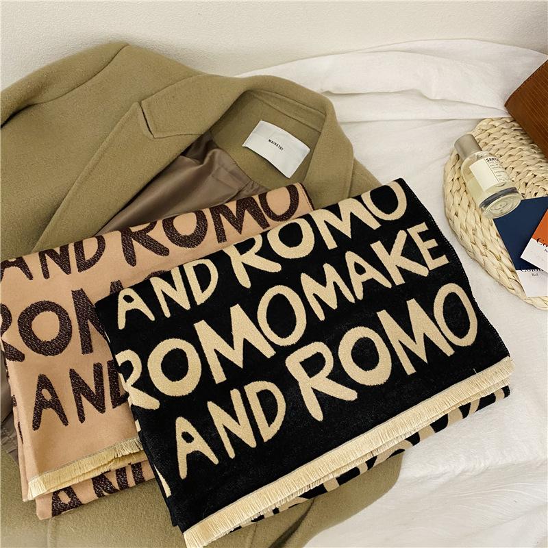 Scarves Scarf For Women Warm Cashmere Shawls Wrap Letter Print Large Pashmina Blanket Female Soft Foulard Designer Bandana
Scarves Scarf For Women Warm Cashmere Shawls Wrap Letter Print Large Pashmina Blanket Female Soft Foulard Designer Bandana