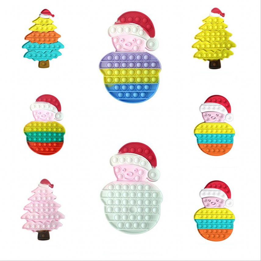 Christmas Fidget Toys Push Pops Bubble Sensory Toy Snowman ChristmasTree For Autism Special Needs Adhd Squishy Stress Reliever Kid Funny Anti-Stress
Christmas Fidget Toys Push Pops Bubble Sensory Toy Snowman ChristmasTree For Autism Special Needs Adhd Squishy Stress Reliever Kid Funny Anti-Stress