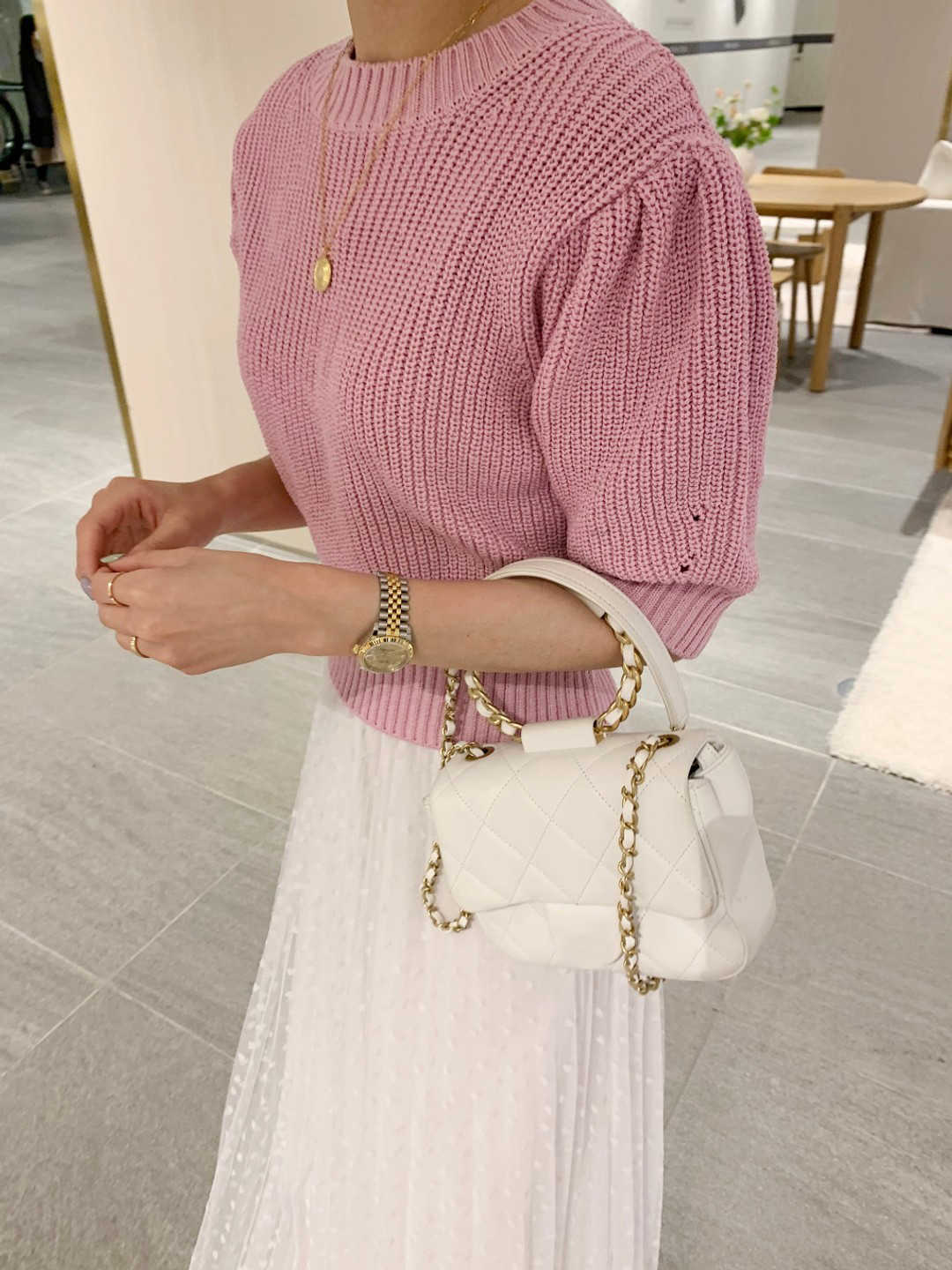 Korejpaa Women T-Shirt Summer Korean Playful Age-Reducing Candy Color Round Neck Slim Waist Puff Sleeve Knitted Pullovers 210526