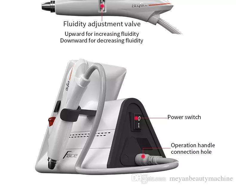 Non invasive mesogun technology ultrasound micro particle Machine No-Needle Mesotherapy Device