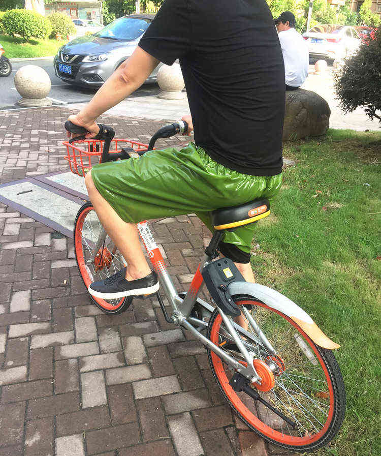 Green PVC Man Shorts Waterproof G1218