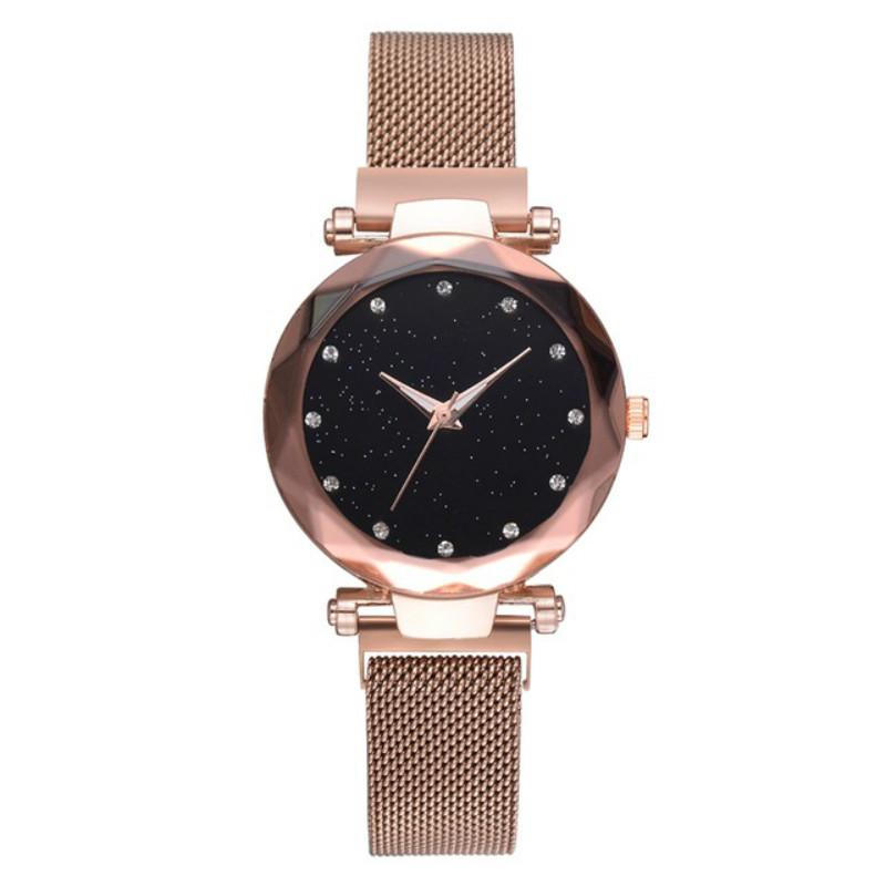 Wristwatches Starry Sky Women Watch Fashion Elegant Magnet Buckle Vibrato Purple Gold Ladies Wristwatch Luxury Watches Female, Blue
Wristwatches Starry Sky Women Watch Fashion Elegant Magnet Buckle Vibrato Purple Gold Ladies Wristwatch Luxury Watches Female, Blue