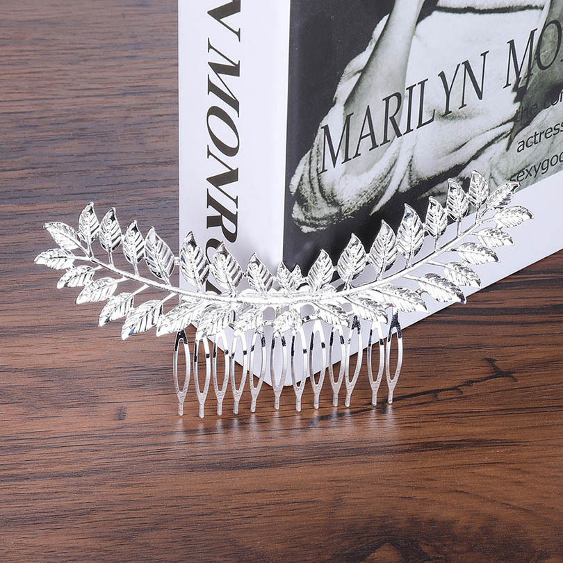 Greek Bridal Wedding Accessories Women Gold SIlver Leaf Headband Snap Barrette Comb Clip Hairpin Jewelry
Greek Bridal Wedding Accessories Women Gold SIlver Leaf Headband Snap Barrette Comb Clip Hairpin Jewelry