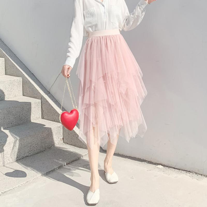 Skirts Women Clothes 2021 Fashion Spring High Elastic Waist Mesh Tutu Skirt Irregular Long Drop Arrival, Black
Skirts Women Clothes 2021 Fashion Spring High Elastic Waist Mesh Tutu Skirt Irregular Long Drop Arrival, Black