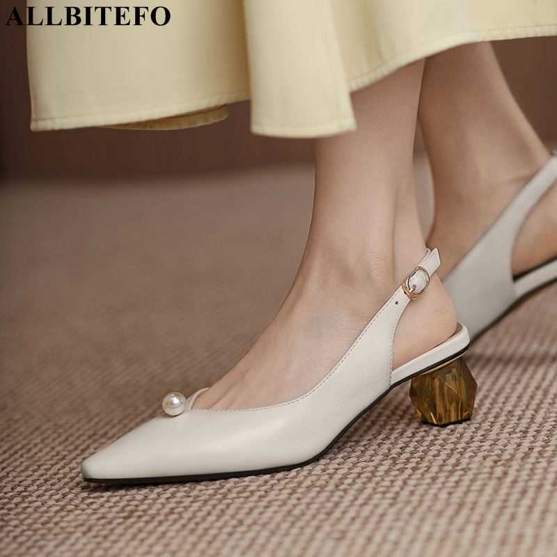 ALLBITEFO pointed toe soft genuine leather brand summer women sandals sheepskin insole fashion high heel shoes women heels shoes 210611, As picture
ALLBITEFO pointed toe soft genuine leather brand summer women sandals sheepskin insole fashion high heel shoes women heels shoes 210611, As picture