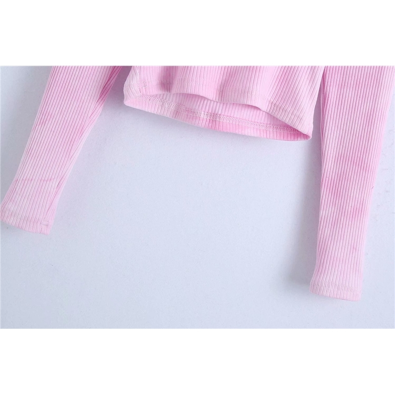 Elegant Women Hooded Sweaters Fashion Ladies Pink Tie-Dyed Knitted Tops Sweet Female Chic Slim Short Pullovers 210430