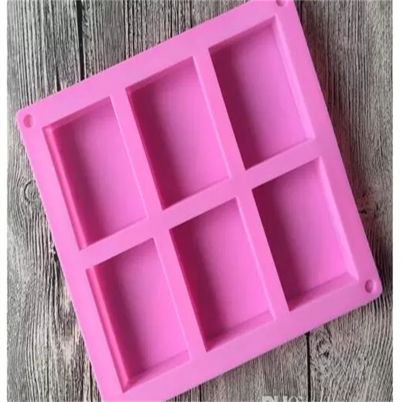 Baking Moulds 85525cm square Silicone Baking Mould Cake Pan Molds Handmade Biscuit Soap mold2561287