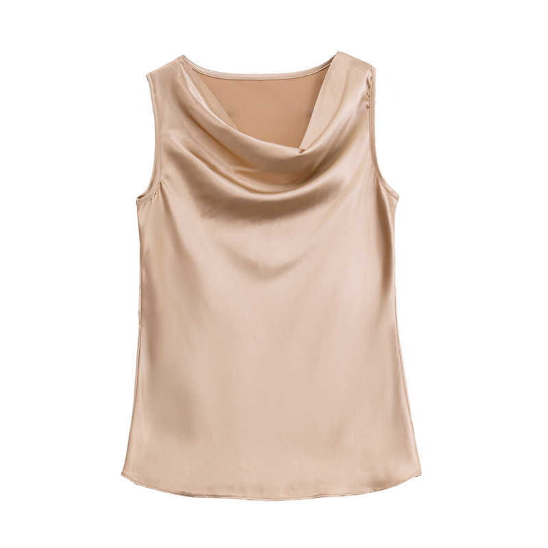 Summer Korean Fashion Tank Top Women Satin Sleeveless Solid s for Plus Size XXXL Spaghetti Strap 210531