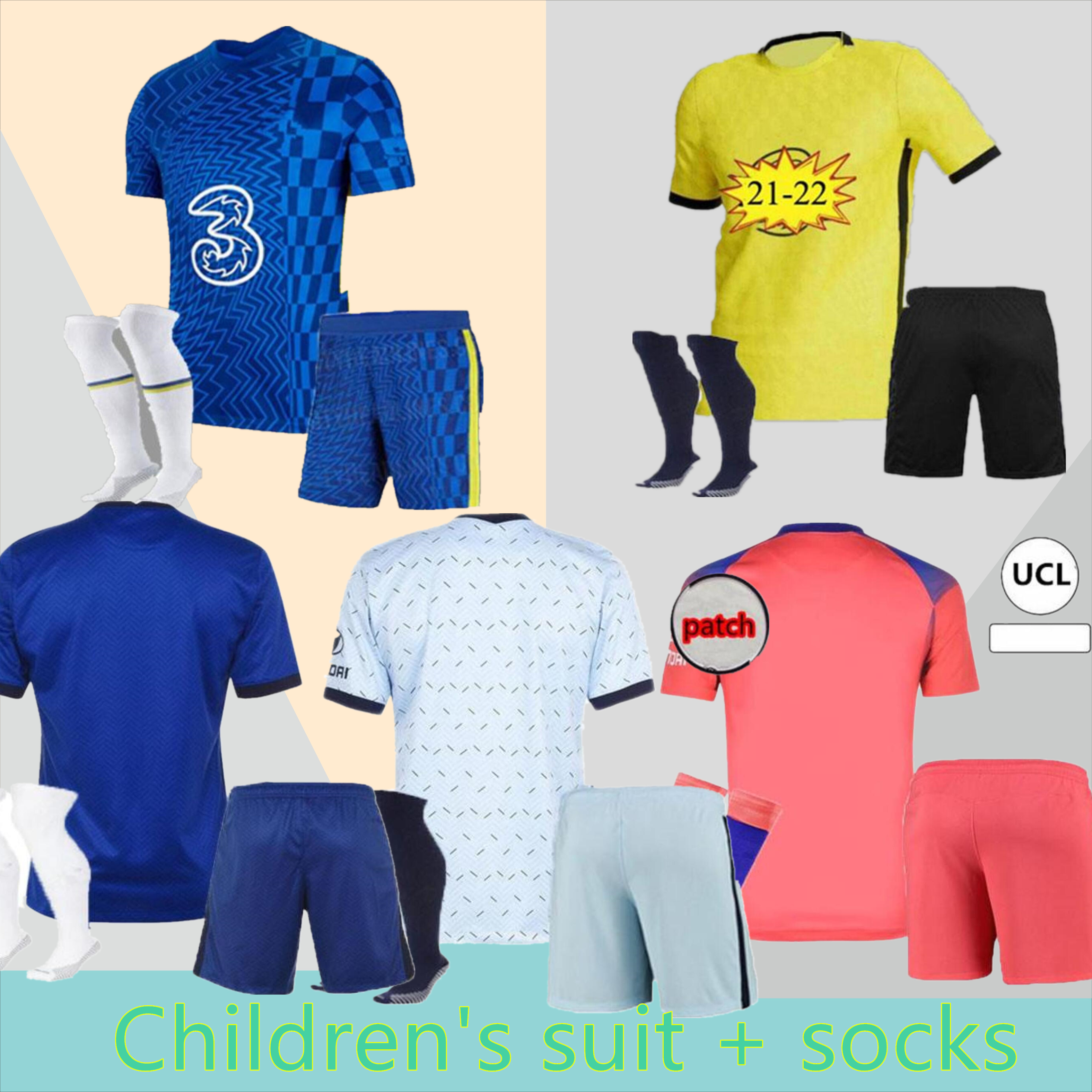 men kids 2021 2022 CFC WERNER PULISIC soccer jersey kit ABRAHAM CHILWELL MOUNT JORGINHO 21 22 GIROUD football shirt ZIYECH HAVERTZ KANTE sets Uniform, Black;yellow
men kids 2021 2022 CFC WERNER PULISIC soccer jersey kit ABRAHAM CHILWELL MOUNT JORGINHO 21 22 GIROUD football shirt ZIYECH HAVERTZ KANTE sets Uniform, Black;yellow