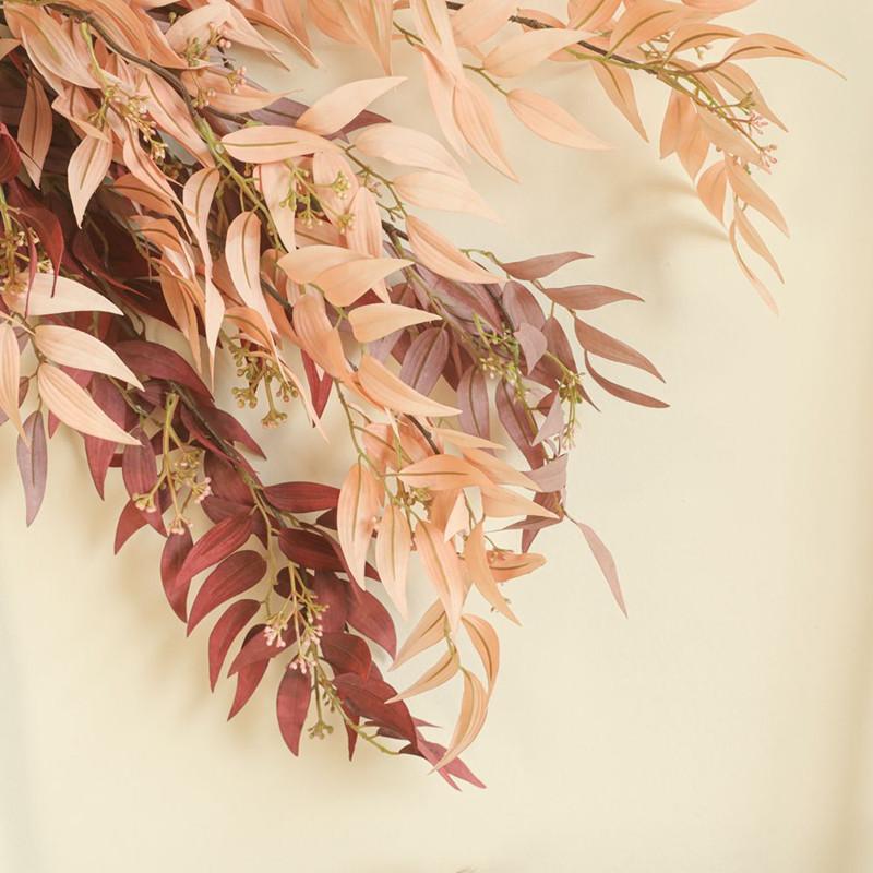 Bamboo Leaf Long Branch Artificial Leaves Silk Flowers Apartment Decorating Wedding Farmhouse Home Decor Fake Plants Willow Decora6637732