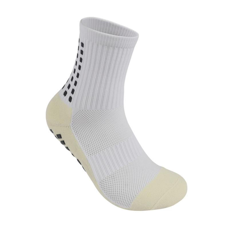 Men's Breathable Compression For Running, Soccer, Basketball, Cycg - Cotton, Non-Slip Grip, Crew Socks