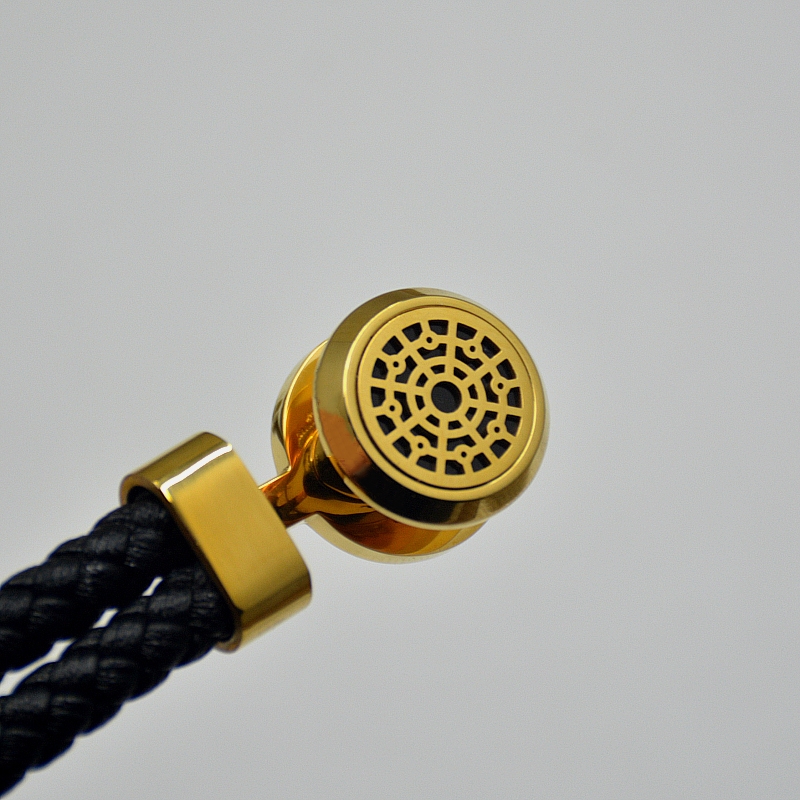 Promotion Classical Black Woven Leather Bracelets Luxury MtB Branding French Mens Man Jewelry Charm Bracelets Pulseira As Birthd99