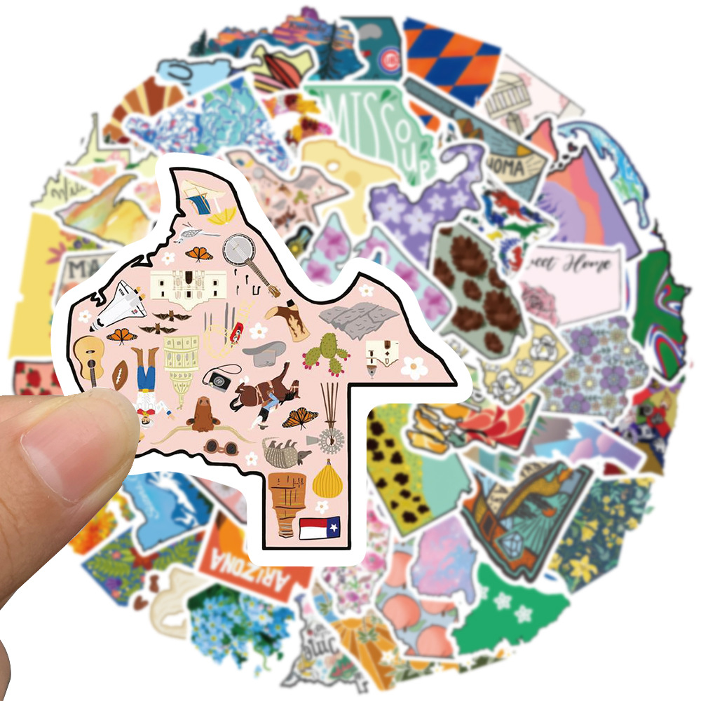 55pcs/set poster Small waterproof Skateboard stickers Cartoon US State territory For notebook laptop bottle Helmet car sticker PVC Guitar Decals, Multi colors
55pcs/set poster Small waterproof Skateboard stickers Cartoon US State territory For notebook laptop bottle Helmet car sticker PVC Guitar Decals, Multi colors